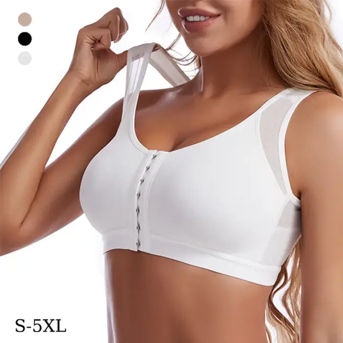 Fermeture avant Posture correcteur soulever soutien-gorge femmes Push Up dos croisé sous-vêtements antichoc sport soutien Fitness gilet soutiens-gorge S-5XL
