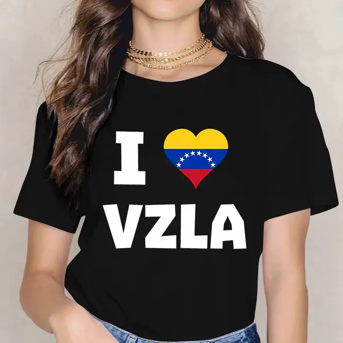 Femmes été imprimé T-shirt Venezuela Mange gothique T-shirt drôle graphique Y2k T-shirt 90s esthétiq