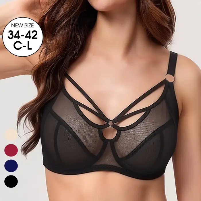 Plus velikost dámská podprsenka - Dámské Plus velikost velké klobouk spodní prádlo, prodyšné a tenký design, pro Plus velikost ženy