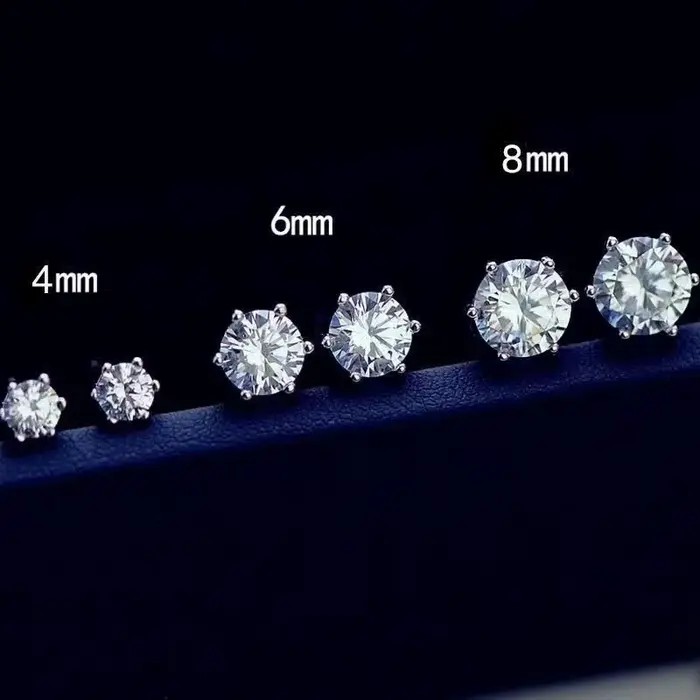 Boucles d'oreilles Moissanite pour femmes, Promotion 100%, stylo de Test de diamant, clous d'oreille