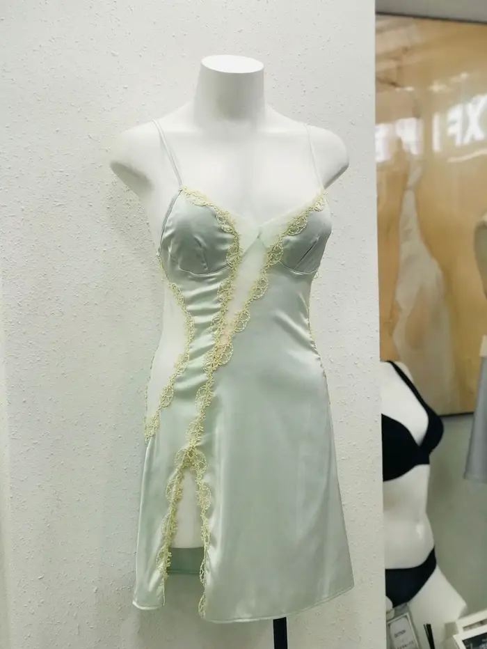Krajkové noční šaty s hrudním polštářem, sexy noční prádlo, čistá ženská touha, originální, podzimní, luxusní styl pro zvláštní příležitosti pro ženy
