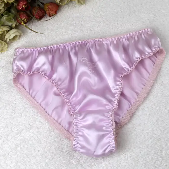 Sous-vetements feminins simples et naturels en soie avec broderie pour femmes occasions speciales confort antibacterien