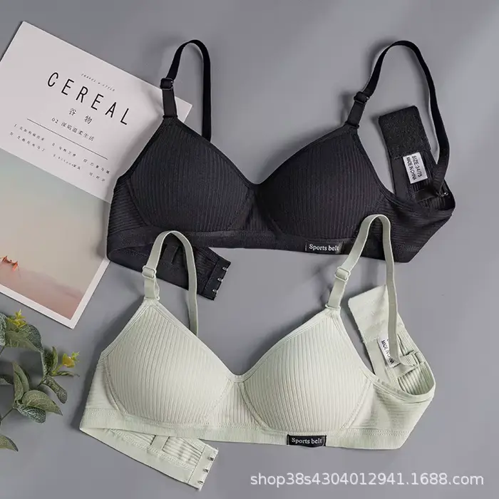 Soutien-gorge en coton et élasthanne sans fil avec push-up pour femmes sous-vêtements sans couture confortables et élégants pour toutes les occasions