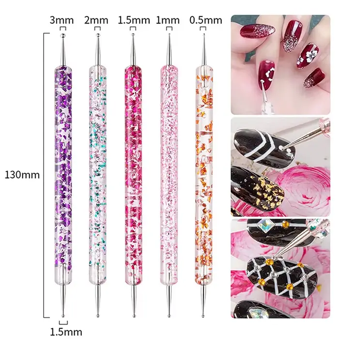 Ensemble de pinceaux pour Nail Art, fournitures professionnelles pour Gel UV acrylique, dessin, poin