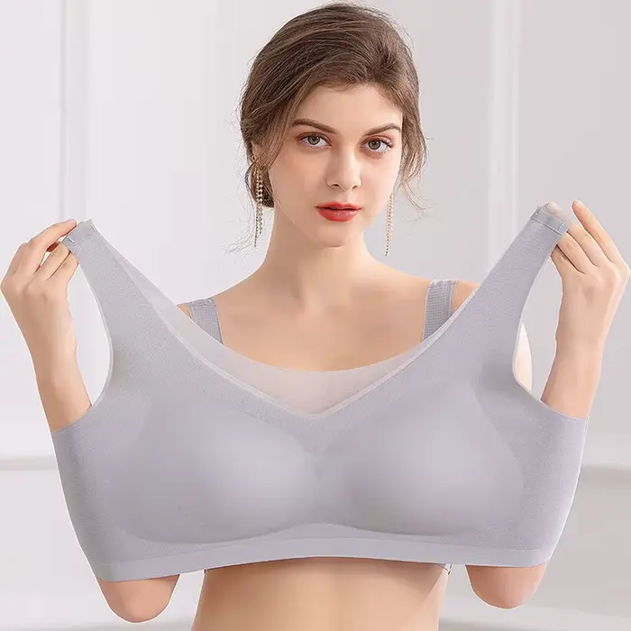 Plus velikost 7XL podprsenka dámské bezešvé spodní prádlo Lady Sexy bezdrátová prodyšná podprsenka Push Up Bralette s vysokými podprsenkami