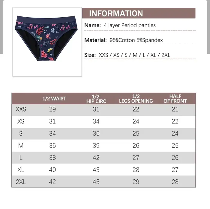 Menstruační kalhotky pro dospívající