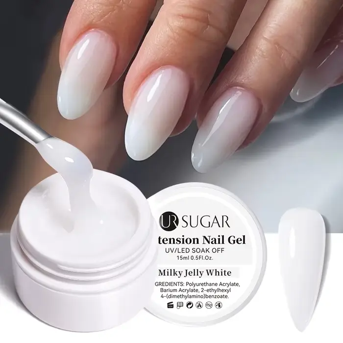 UR SUGAR – vernis à ongles UV LED, gelée d'extension, blanc laiteux, rose clair, 15ml, outils de man