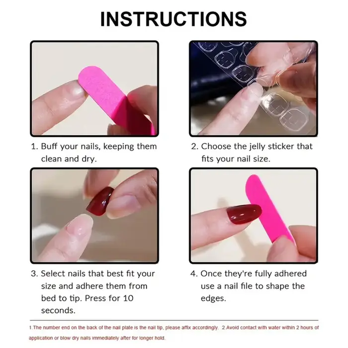 Conseils français pour ongles à pression, longue durée, élégants, artificiels, manucure, Art pour la