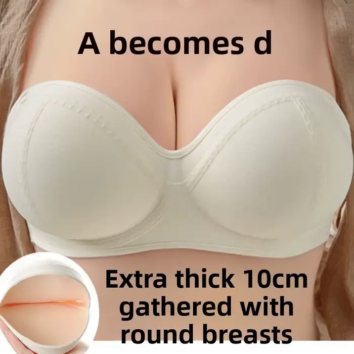 Soutien-gorge adhésif push-up sans bretelles pour petites poitrines avec effet lifting de 10cm pour une silhouette voluptueuse et une confiance accrue occasions spéciales