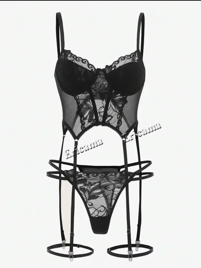 Ensemble intime féminin sexy en polyester pour femmes occassions romantiques et nuits d'amour inoubliables