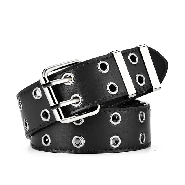 Retro punk styl pravý kožený opasek pro ženy zvláštní příležitosti příležitostné tučné a odolné