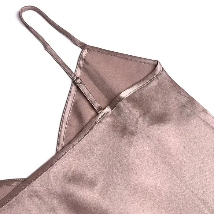 Morušová hedvábná noční košile pro ženy, 100% pravé spodní prádlo, 19 maminky, noční prádlo, výstřih do V, špagety ramínko, S-4XL