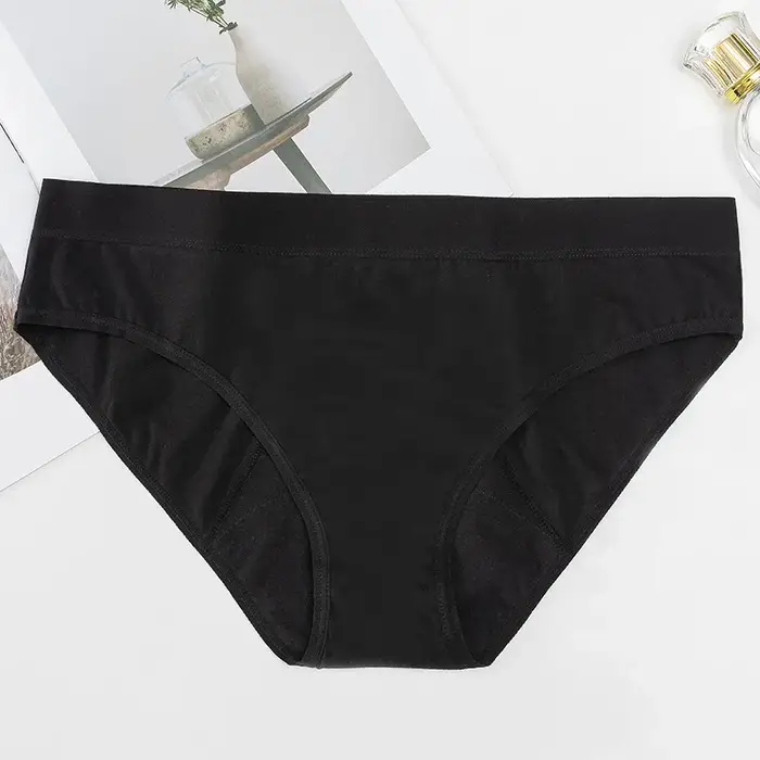 Culotte menstruelle étanche pour adolescents, sous-vêtements physiologiques, impression mignonne, 4 