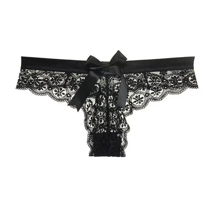 Culotte Sexy en Dentelle Transparente avec Nministériels d pour Femme, Lingerie Ajourée, 7.0