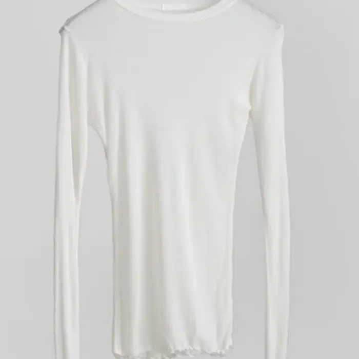 T-shirt à manches longues pour femmes, simple, en coton, élastique, basique, décontracté, sexy, fin,