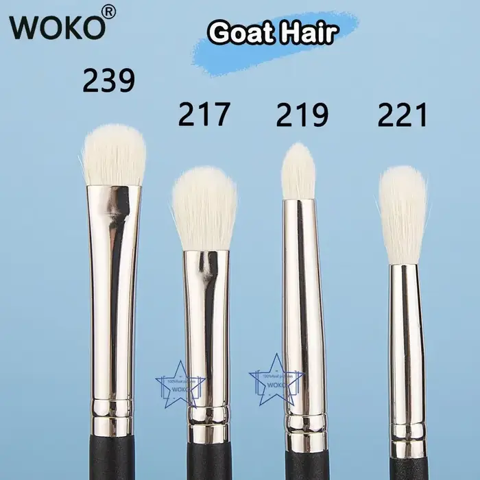 Pinceaux de maquillage pour fard à paupières, ombre à paupières plate, pinceaux de mélange de plis, 