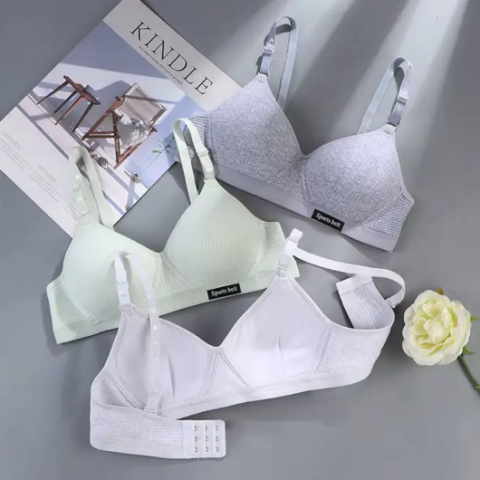 Dámská bavlněná podprsenka bez kostic, AB čepice, pohodlná, push-up efekt, spodní prádlo, bralette, bezešvé, pro sport