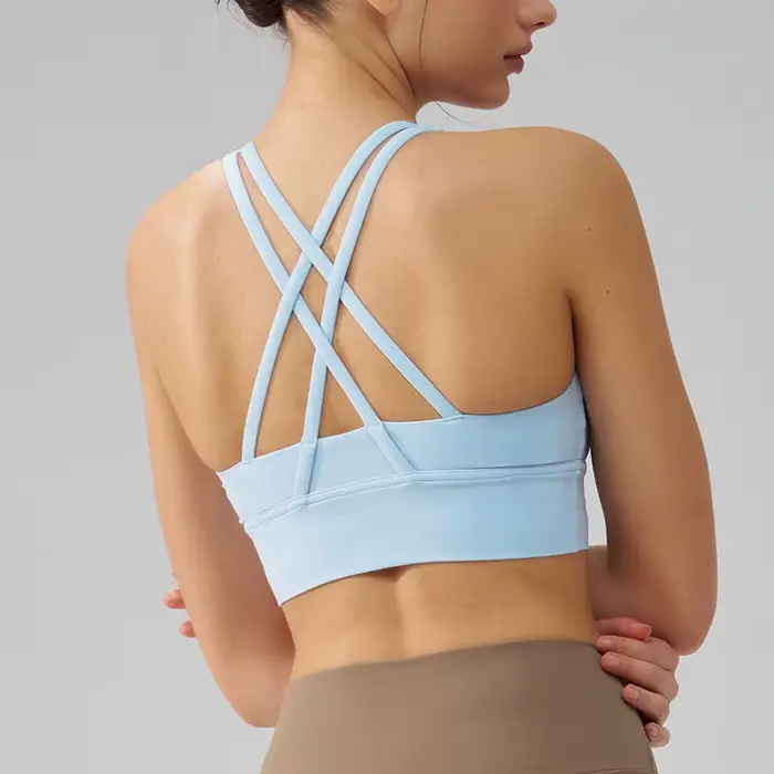 TRY TO BN Soutien-gorge de Yoga pour femmes, en Nylon, respirant, sous-vêtement, haut de Fitness, cr