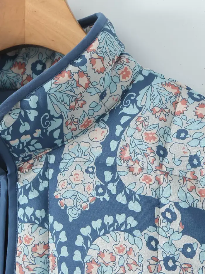 Pouvez-vous psylady-Veste rembourrée à manches longues pour femmes, Streetwear chic, Boho Floral, Co