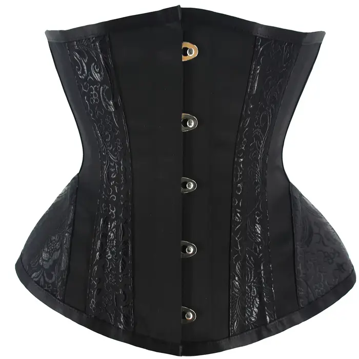Corset court en forme de sablier pour femmes, Bustiers et Corsets gothiques Sexy, sous le buste, ent