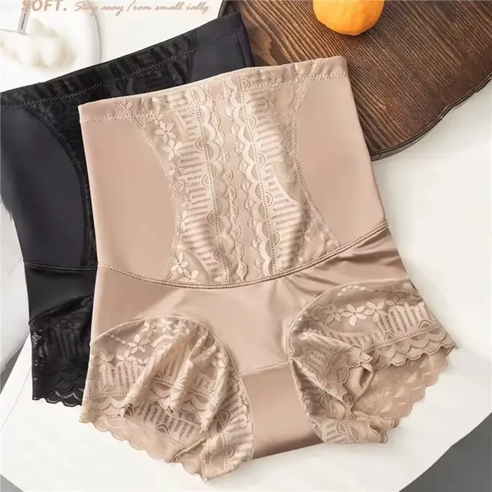 Culottes de contrôle féminines en dentelle nylon et élasthanne pour un soutien doux et une silhouette affinée occasions spéciales
