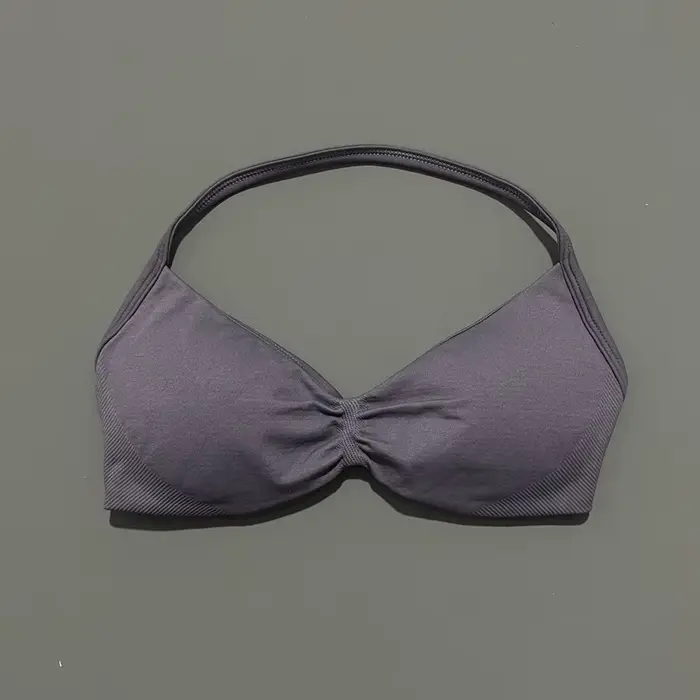 HISTELLO Impacts Soutien-gorge de sport à bretelles fines pour femme, maintien élevé, sans couture, 