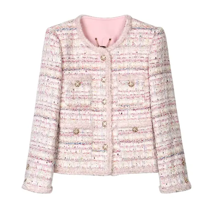 Veste tressée en Tweed romantique, nouveau Style, à la mode, élégante, de luxe, personnalisée, Socia