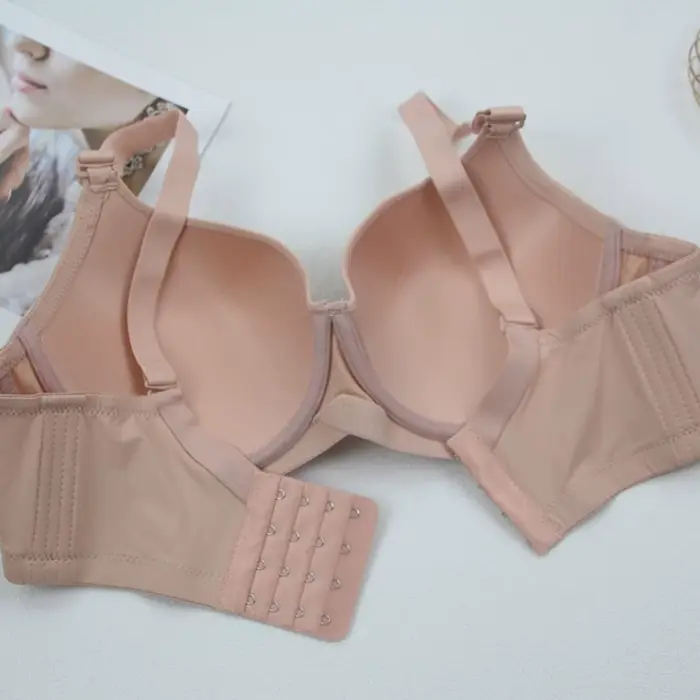 Soutien-gorge femme Sexy Ultra mince bouton arrière sous-vêtements sangle réglable soutien-gorge à couverture complète grande taille soutien-gorge à armatures bюстгальт privilège жleti