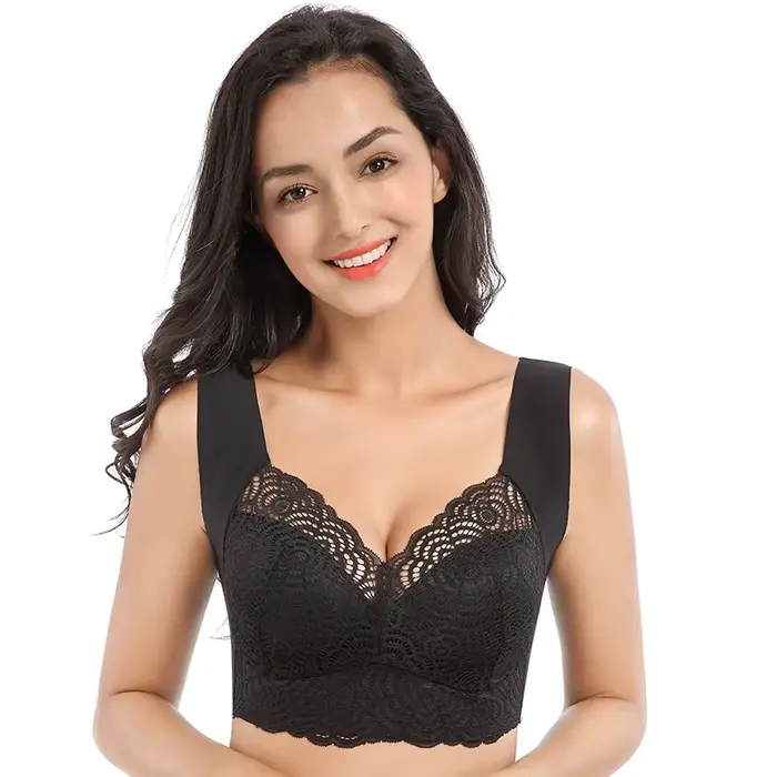 Bez ramínek podprsenka Sexy ženy velké velikosti 5XL 6XL 7XL krajkové podprsenky pro ženy velké velikosti vesty štíhlá podprsenka plný pohár bezešvé bralette