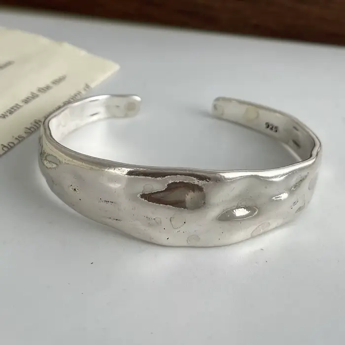 Bracelets en argent Sterling 925 pour femmes et hommes, accessoires larges, tendance, Vintage, chaîn