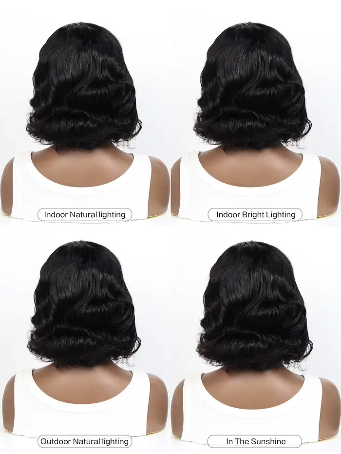 Perruque Lace Front Wig Body Wave Brésilienne Naturelle, Cheveux Humains, 4x4, 13x4, Pre-Plucked, po