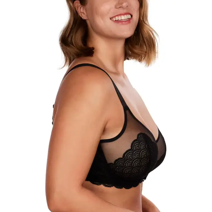 Sexy ultratenká krajková podprsenka s paměťovou pěnou pro ženy, velké velikosti, push-up, krásná záda, nastavitelná, pro každodenní a speciální příležitosti