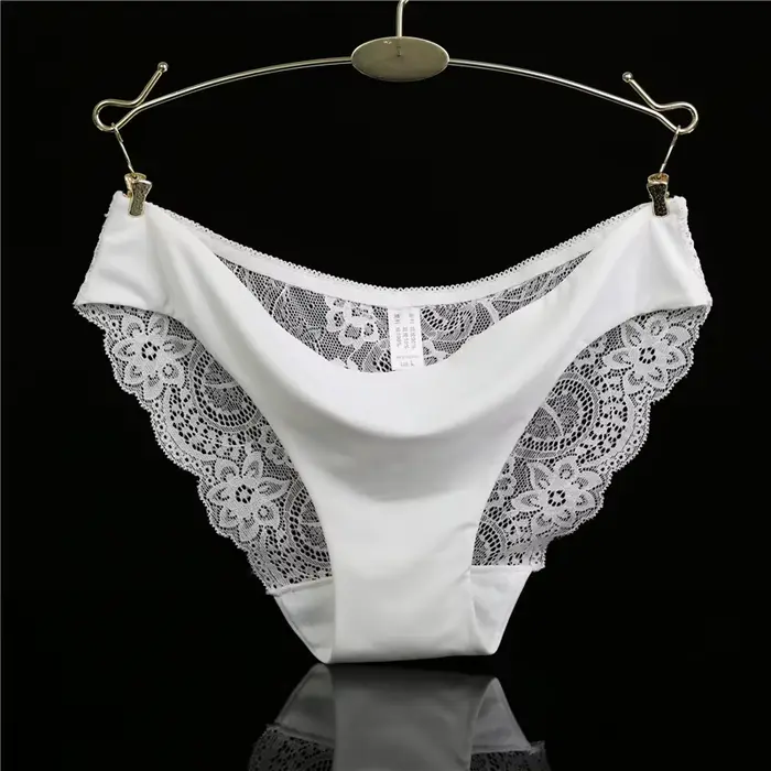 Femme dentelle culottes Sexy culotte transparente taille basse coton entrejambe slips grande taille dames sous-vêtements intimes nouvelle offre spéciale