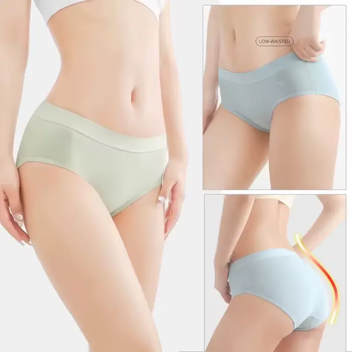 FINETOO-kalhotky 100% bavlna pro ženy, 5 kusů, sexy, nízký pas, prodyšné dámské spodní prádlo, barva jednobarevný, spodní prádlo M-XL