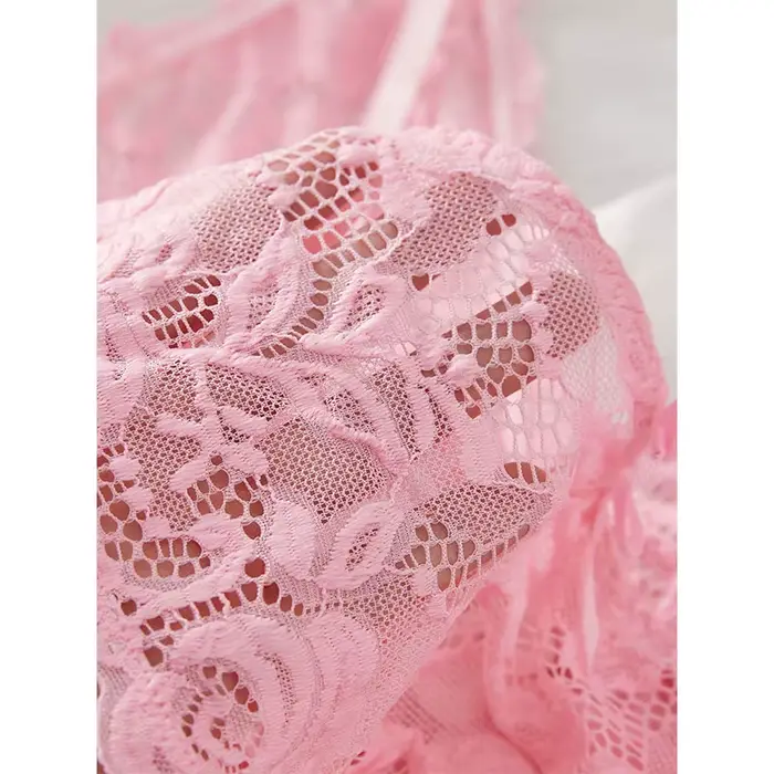 Letní kostým ramínko, Ultra jemné noční košile, krajkové tanga set, sexy pyžama pro ženy, spodní prádlo, teplá noční košile, pohodlné noční prádlo