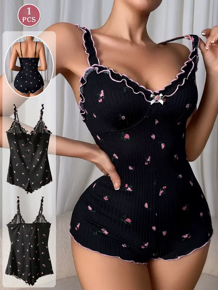 Combinaison de pyjama sans manches pour femmes, adaptée au sommeil et aux vêtements décontractés, vê