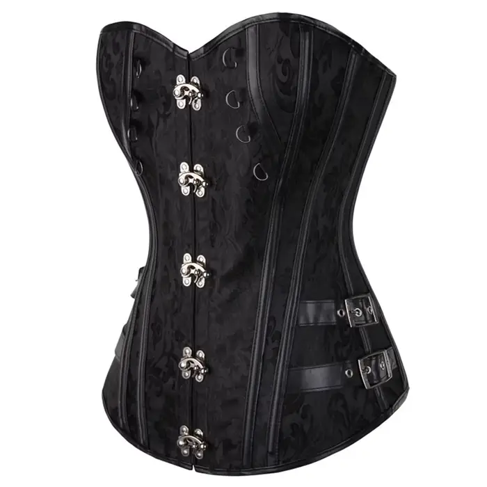 Corset Steampunk Femme Gaine Amincissante Vintage Bustier Taille à Lacets Occasions Spéciales Goths Soirées