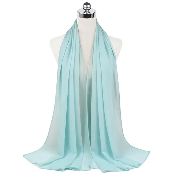 Femmes musulmanes en mousseline de soie Hijab châles écharpe Modal coton Jersey Hijabs plaine douce 