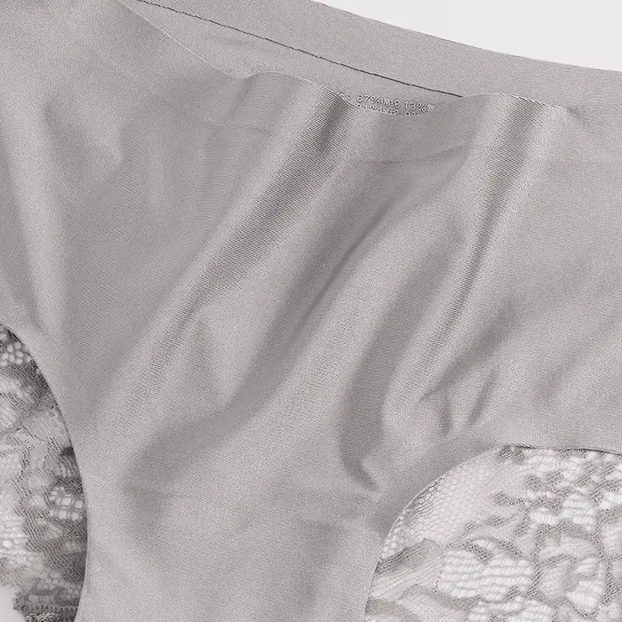 TrowBridge 3 pièces/ensemble culottes pour femmes sous-vêtements en dentelle exquise Lingerie Sexy grande taille slips en Satin de soie douce caleçons doux et confortables