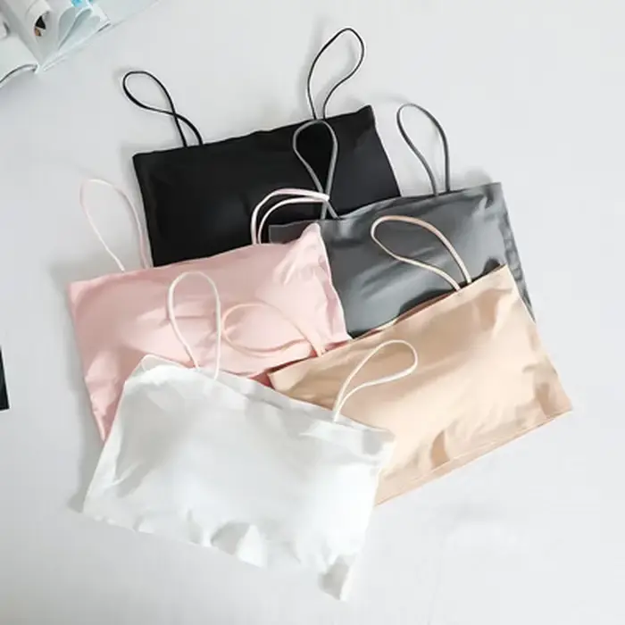 Taille confortable beauté dos enveloppement poitrine bustier tubulaire fille sans anneau en acier Camisole soutien-gorge sous-vêtements nouvelle femme Simple beauté dos