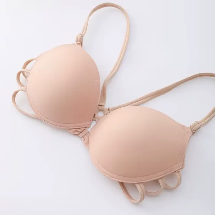 Dámská letní podprsenka bez podprsenky bezdrátová přední přezka Sexy krásný zadní popruh kříž podprsenka bezešvá pohodlná...