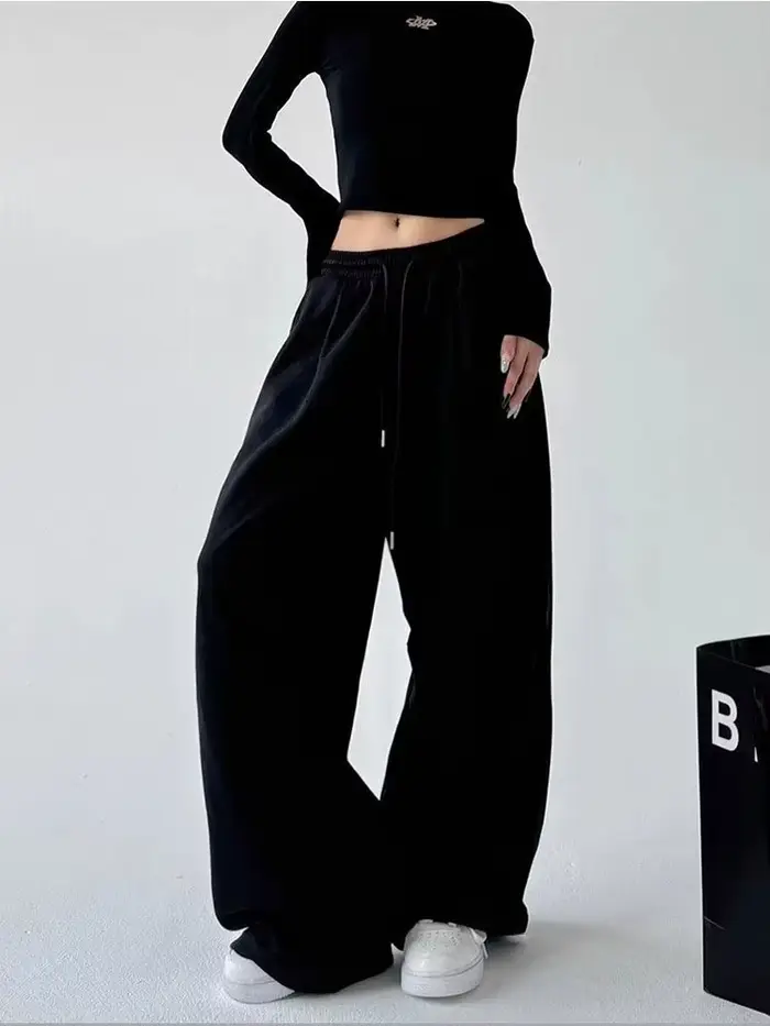 Harajuku Oversize Ležérní Polyesterové kalhoty pro ženy Zvláštní příležitosti Aktivity Relaxační dny