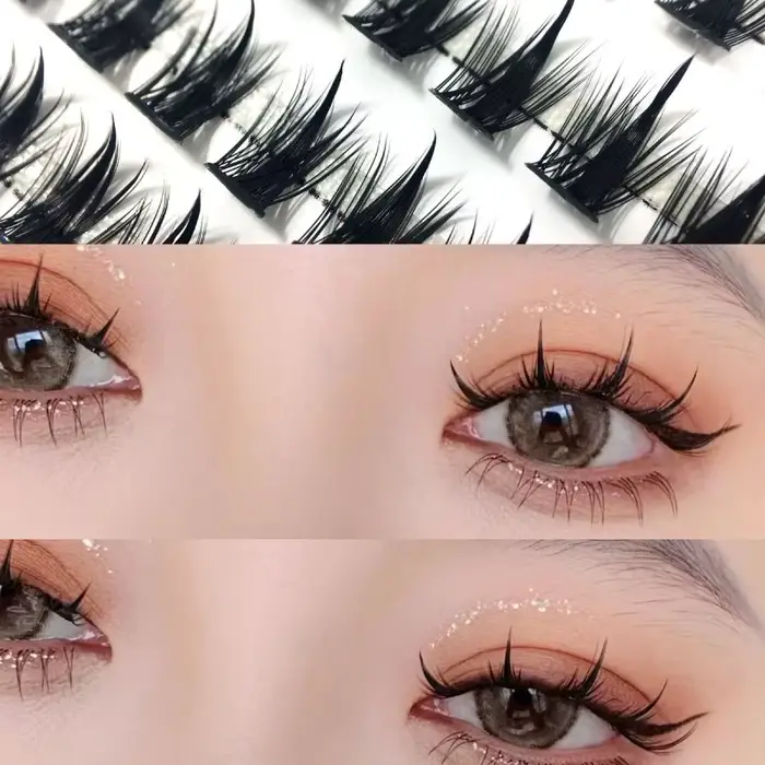 1 boîte/150 paquets de cils de vison 3D naturel russe extension de cils individuelle grappe de cils 