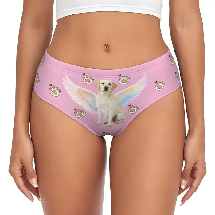 Lingerie personnalisée avec photo du visage pour femmes, cadeau de la Saint-Valentin, lingerie respirante et confortable