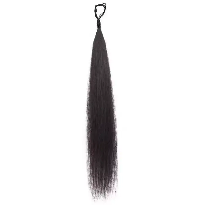 Perruque boule d'enroulement en Fiber synthétique, anneau de cheveux, chignon naturel moelleux, Volu