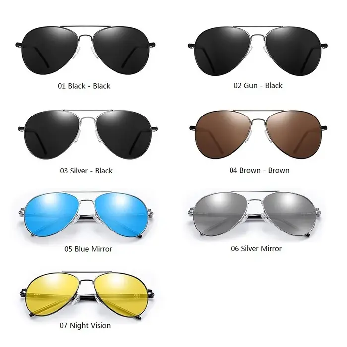 Lunettes de soleil polarisées de luxe pour hommes et femmes, lunettes de soleil de conduite de marqu