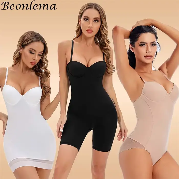 body Ženy Shapewear tělo Shaper s pohárem tělo komprese břicho plášť velikost Trainer redukce zeštíhlující spodní prádlo