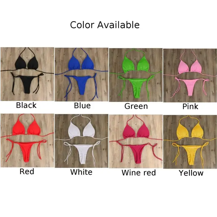 Dámský sexy bikini set s kravatou