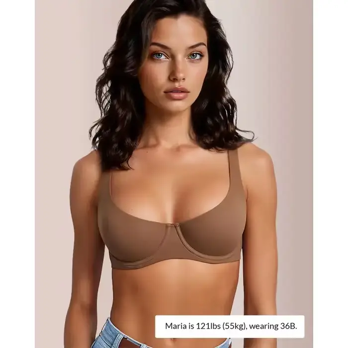 Bezešvá push-up podprsenka s kosticemi