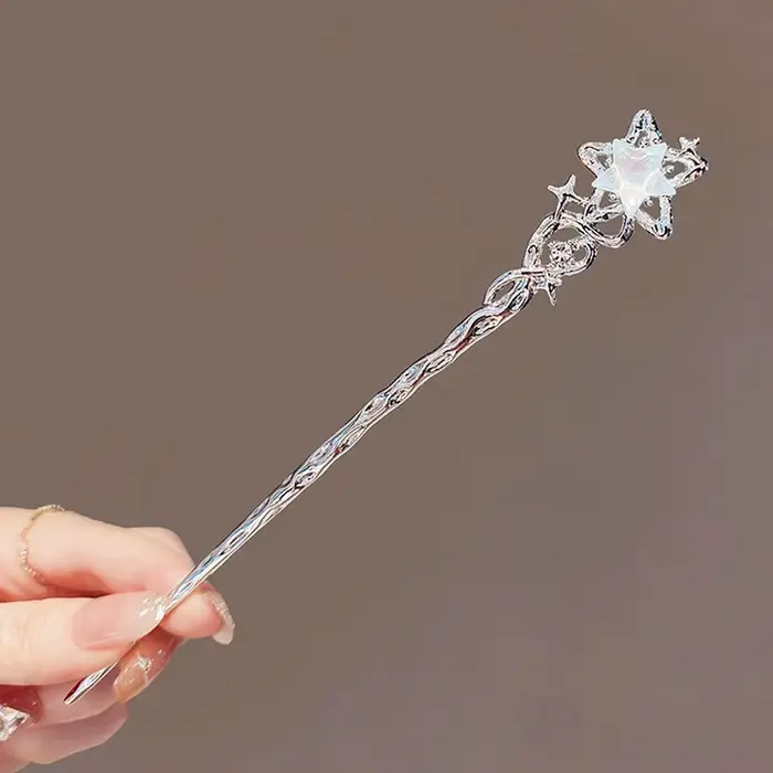 Épingle à cheveux française pour femmes, accessoires pour cheveux, étoiles douces, lune, pierres pré